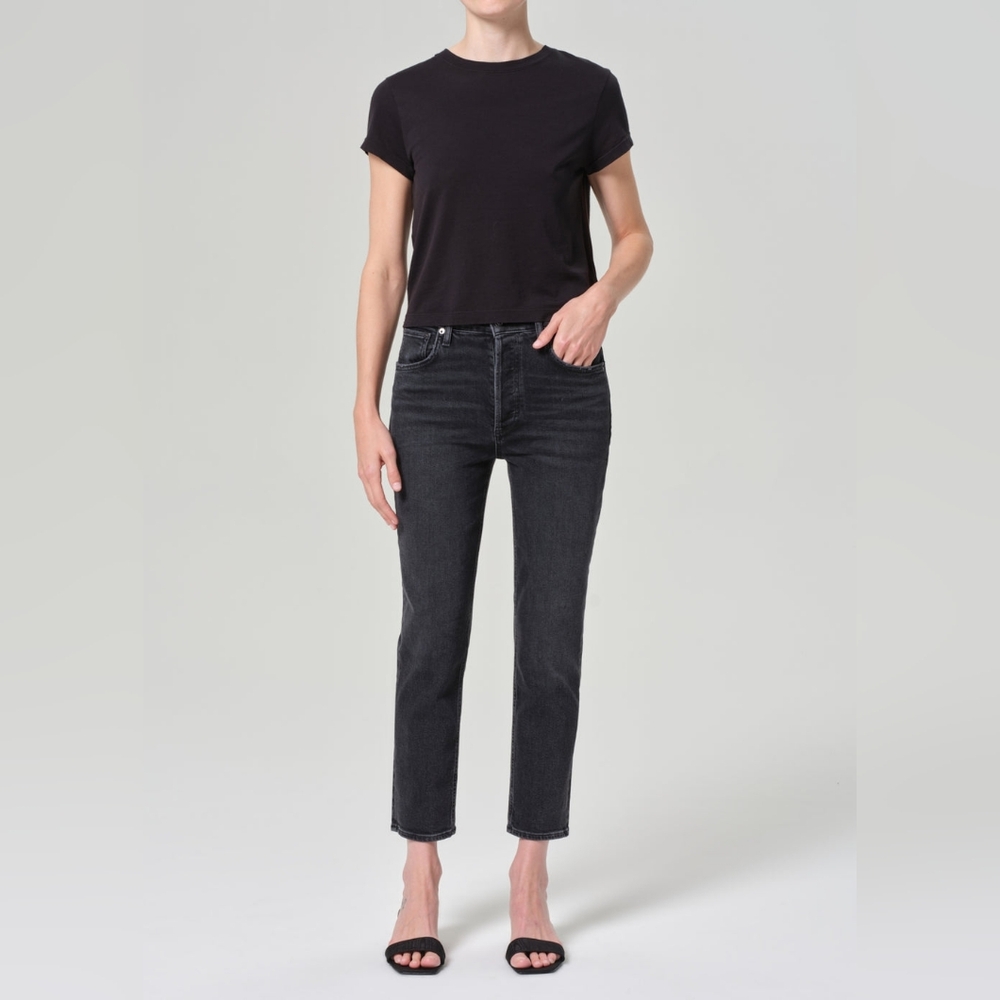 Agolde Riley High Rise Straight Crop Size 25